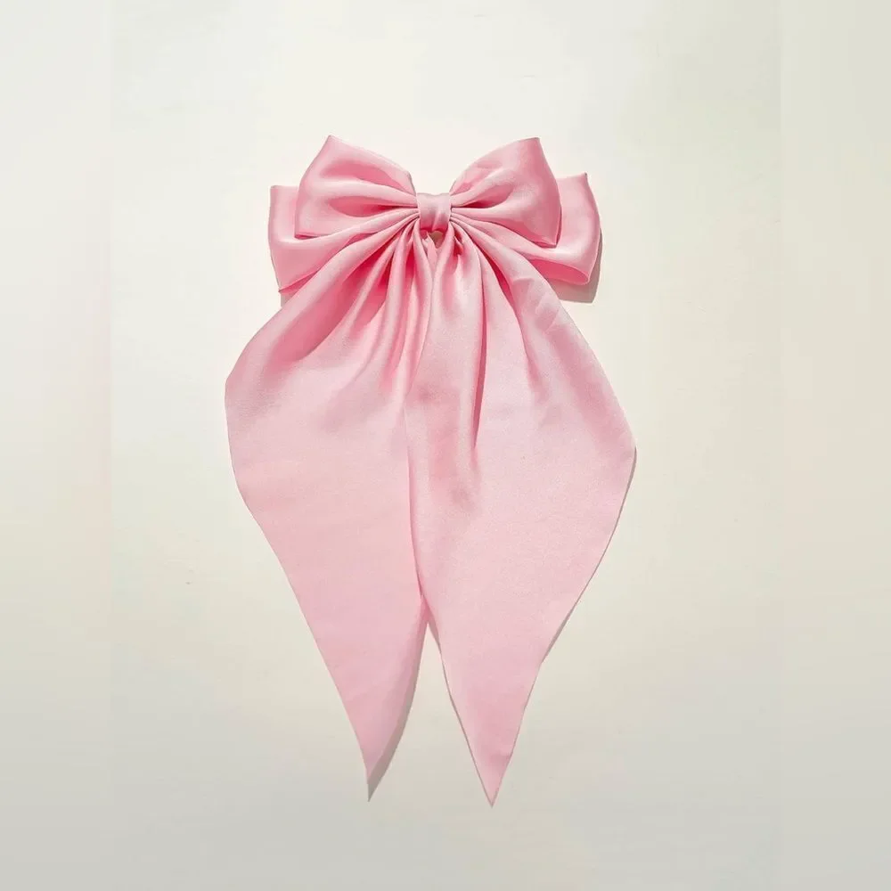 Elegant Pink Bow Hair Accessory K20